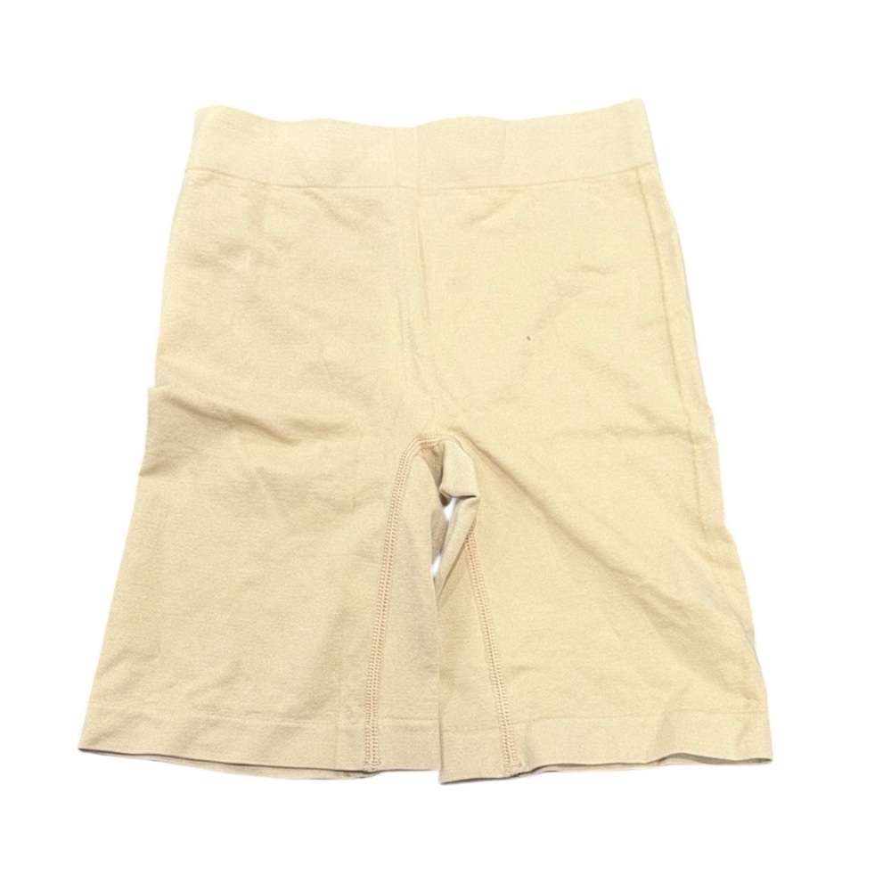 Women Beige Tummy Control High Waisted Comfy Mid-Thigh Shapewear